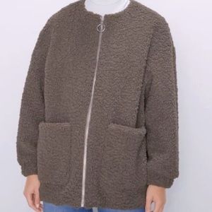Zara faux sherpa jacket